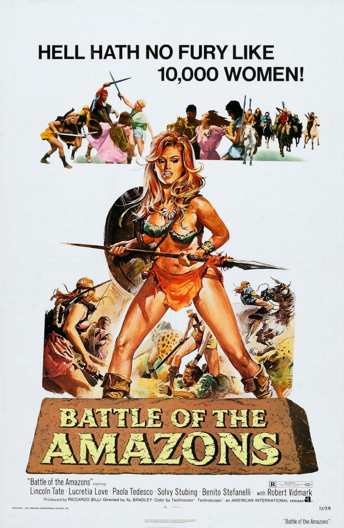 Battle Of The Amazons U Canvas Art - (11 x 17)