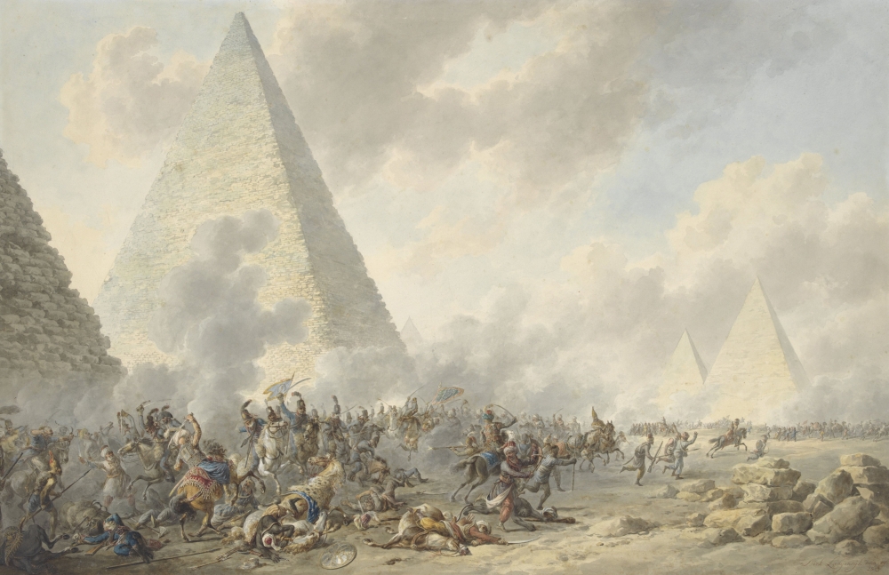Battle Of The Pyramids Canvas Art -  (36 x 24)