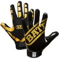 thumbnail image 1 of Battle Receivers Double Threat Football Gloves - Youth XL - Gold/Black, 1 of 2