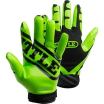 Battle Receivers Ultra-Stick Football Gloves - Small - Neon Green/Black