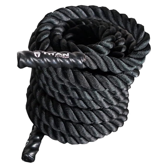 Battle Rope 30ft x 1.5in, Dacron Heavy Rope for Home Gym Conditioning ...