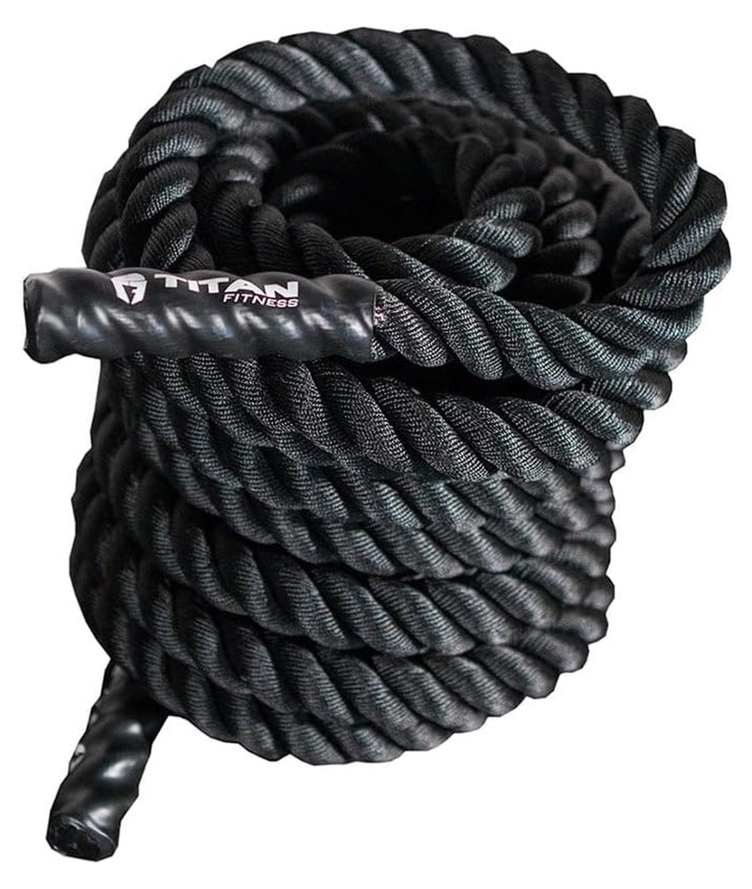 Battle Rope 30ft x 1.5in - Heavy Duty Dacron Exercise Rope for Strength ...