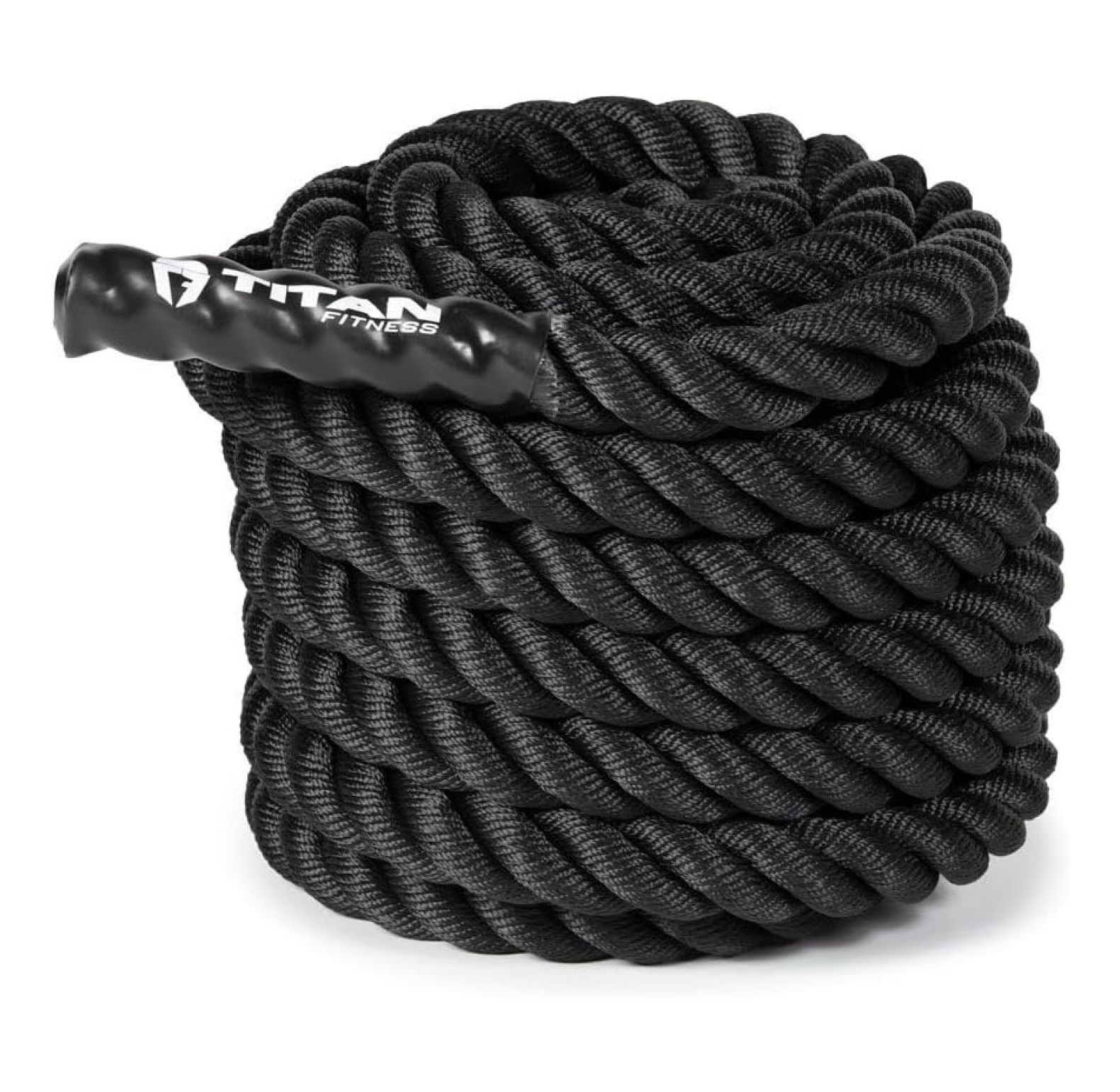 Battle Rope 50ft x 1.5in, Dacron Heavy Rope for Home Gym Conditioning ...