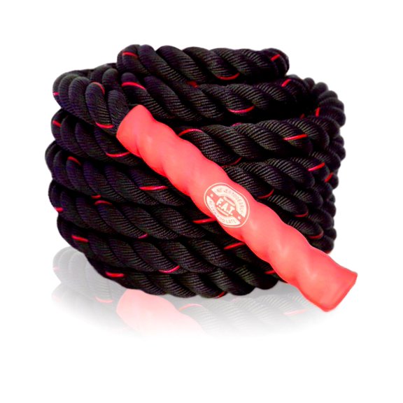 Battle Ropes | Zero Impact HIIT Cardio Training - 40'X1.5" Red