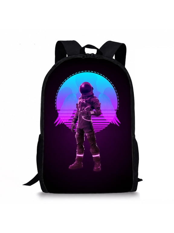 Battle Royale Game Backpack 16.5 Inch Schoolbag, Durable Gaming Bookbag with Laptop Sleeve, Back to School & Travel Essentials