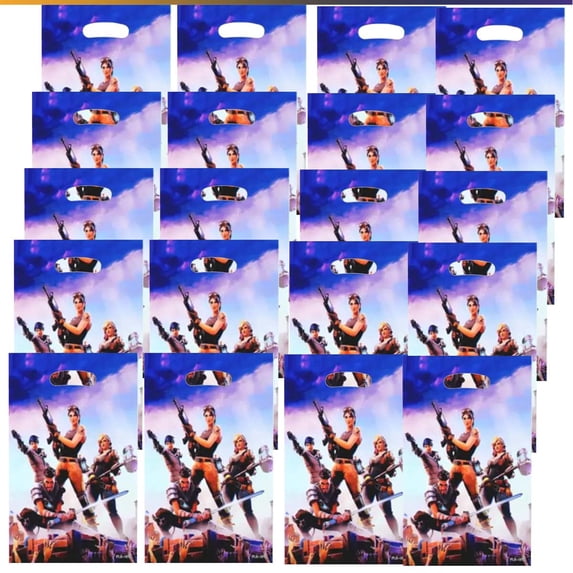 Battle Royale Goodie Bag Candy Treat Birthday Gift Bags Party Favors Handles Snack Supplies