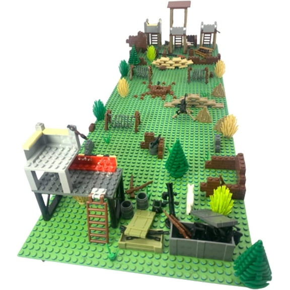 General Jims Toys & Bricks Battle Scene 2, Military Building Blocks Set Diorama Model
