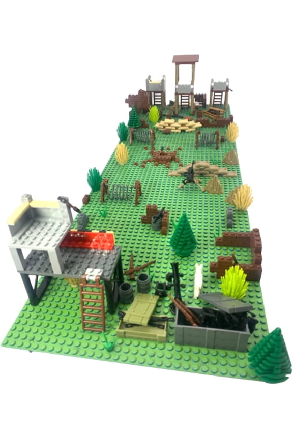 General Jims Toys & Bricks Battle Scene 2, Military Building Blocks Set Diorama Model