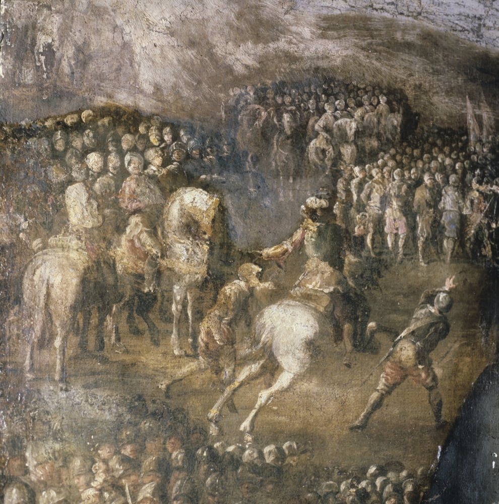 Battle Scene Canvas Art - (18 x 24)