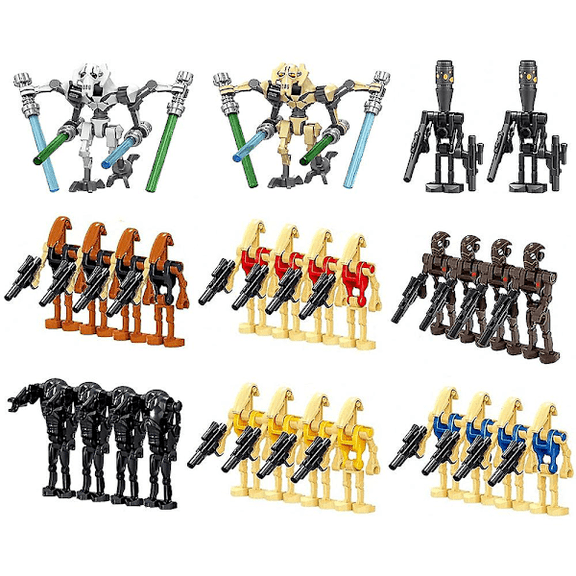 Battle Soldier & Droid Building Block Set  28-Piece Army Action Figure Collection