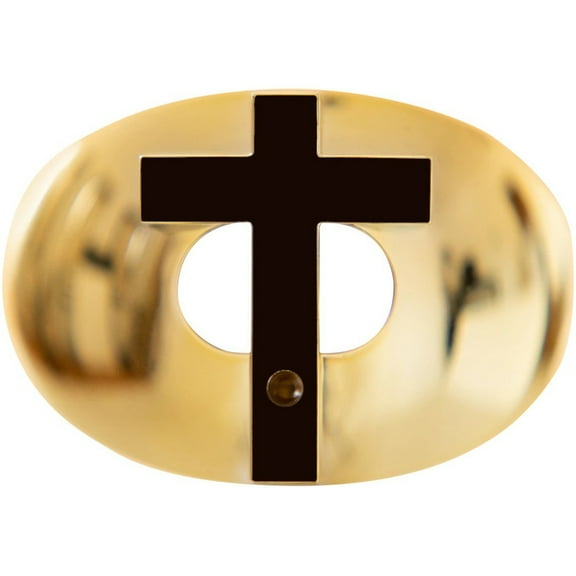 Battle Sports 3D Cross Oxygen Lip Protector Mouthguard - Gold/Black