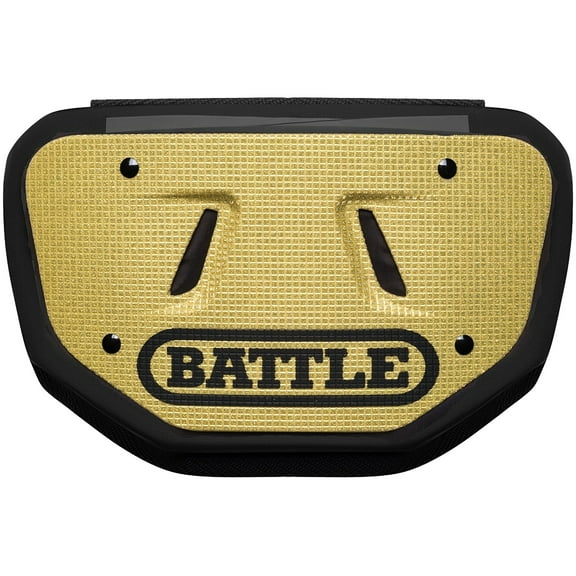 Battle Sports 3D Diamond Protective Football Back Plate - Adult - Gold