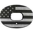 thumbnail image 1 of Battle Sports 3D Diamonds Oxygen Lip Protector Football Mouthguard - USA Flag - Black/Silver, 1 of 1