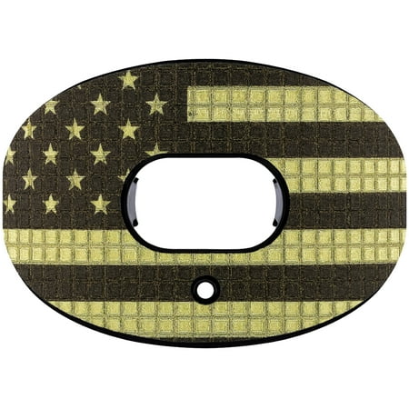 Battle Sports 3D Diamonds Oxygen Lip Protector Mouthguard - Black/Gold