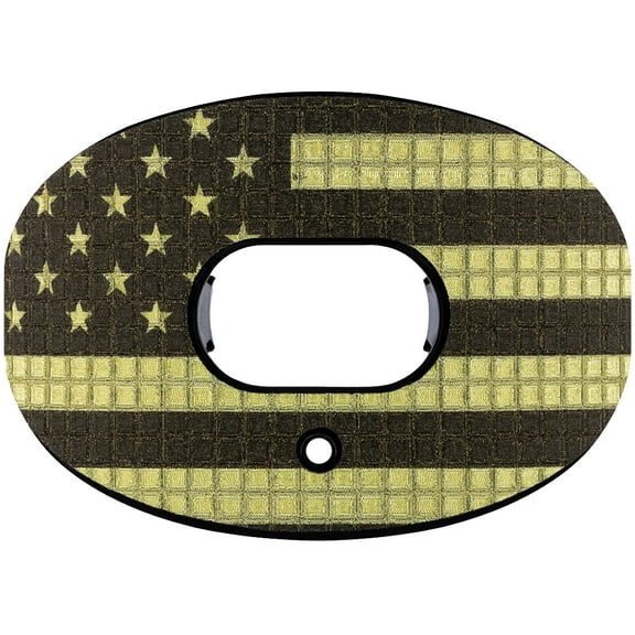 Battle Sports 3D Diamonds Oxygen Lip Protector Mouthguard - Black/Gold