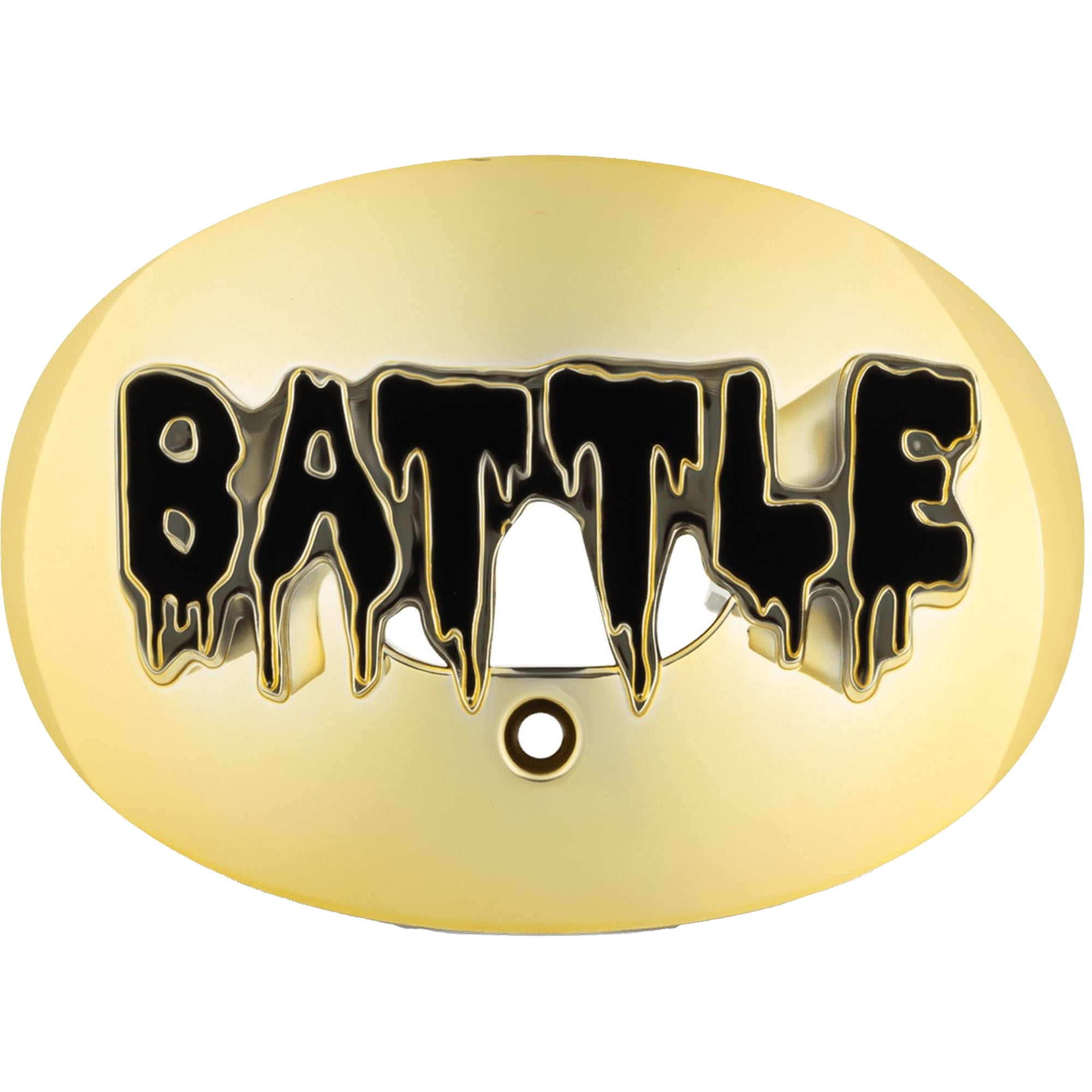Battle Sports 3D Drip Chrome Oxygen Mouthguard - Gold/Black