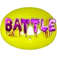 thumbnail image 1 of Battle Sports 3D Drip Chrome Oxygen Mouthguard - Neon Yellow/Neon Pink, 1 of 2