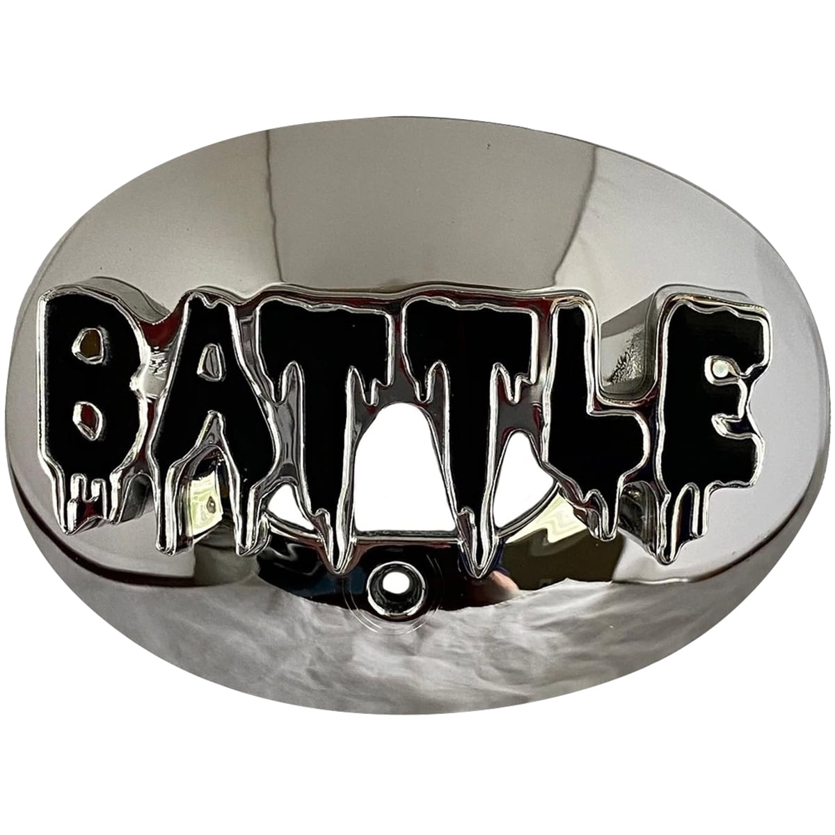 Battle Sports 3D Drip Chrome Oxygen Mouthguard - Silver/Black