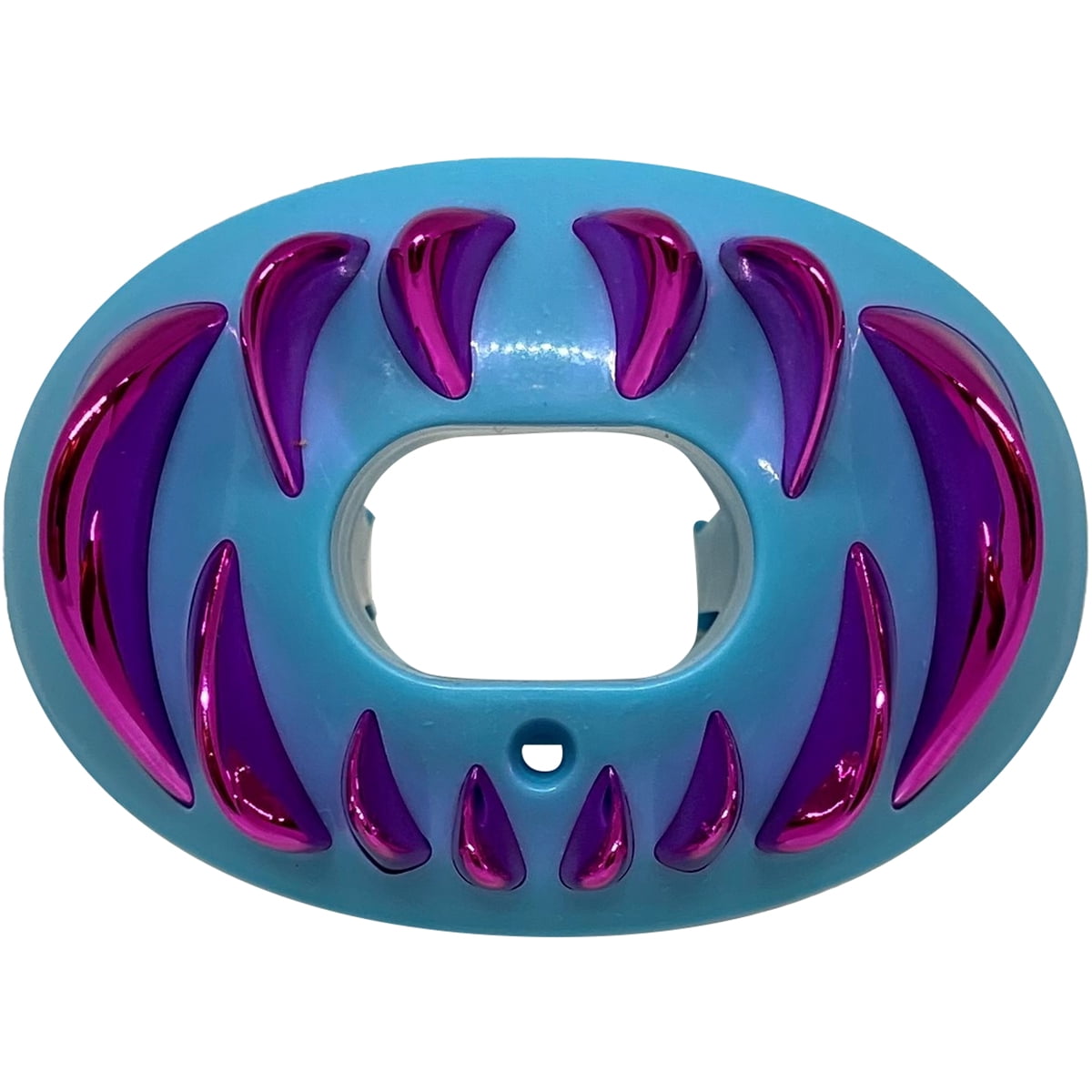Battle Sports 3D Predator Oxygen Lip Protector Mouthguard - Baby Blue/Pink