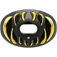 thumbnail image 1 of Battle Sports 3D Predator Oxygen Lip Protector Mouthguard - Black/Gold, 1 of 3