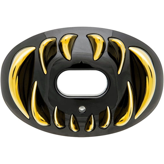 Battle Sports 3D Predator Oxygen Lip Protector Mouthguard - Black/Gold