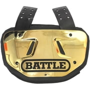 Battle Sports Adult Chrome Protective Football Back Plate - Gold