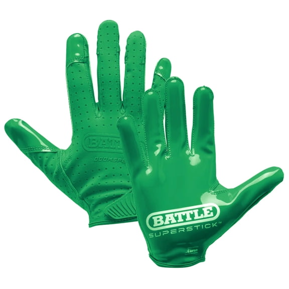 Battle Sports Adult Doom Speed Receiver Football Glove - Kelly Green - Xlarge