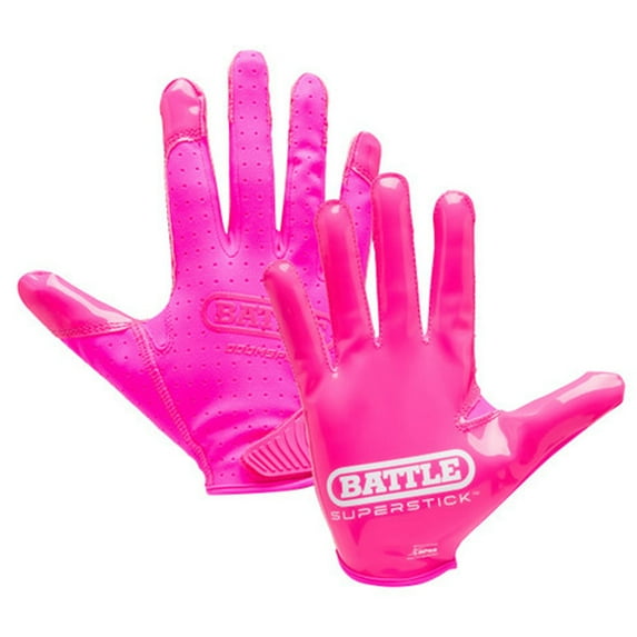 Battle Sports Adult Doom Speed Receiver Football Glove - Neon Pink - Large