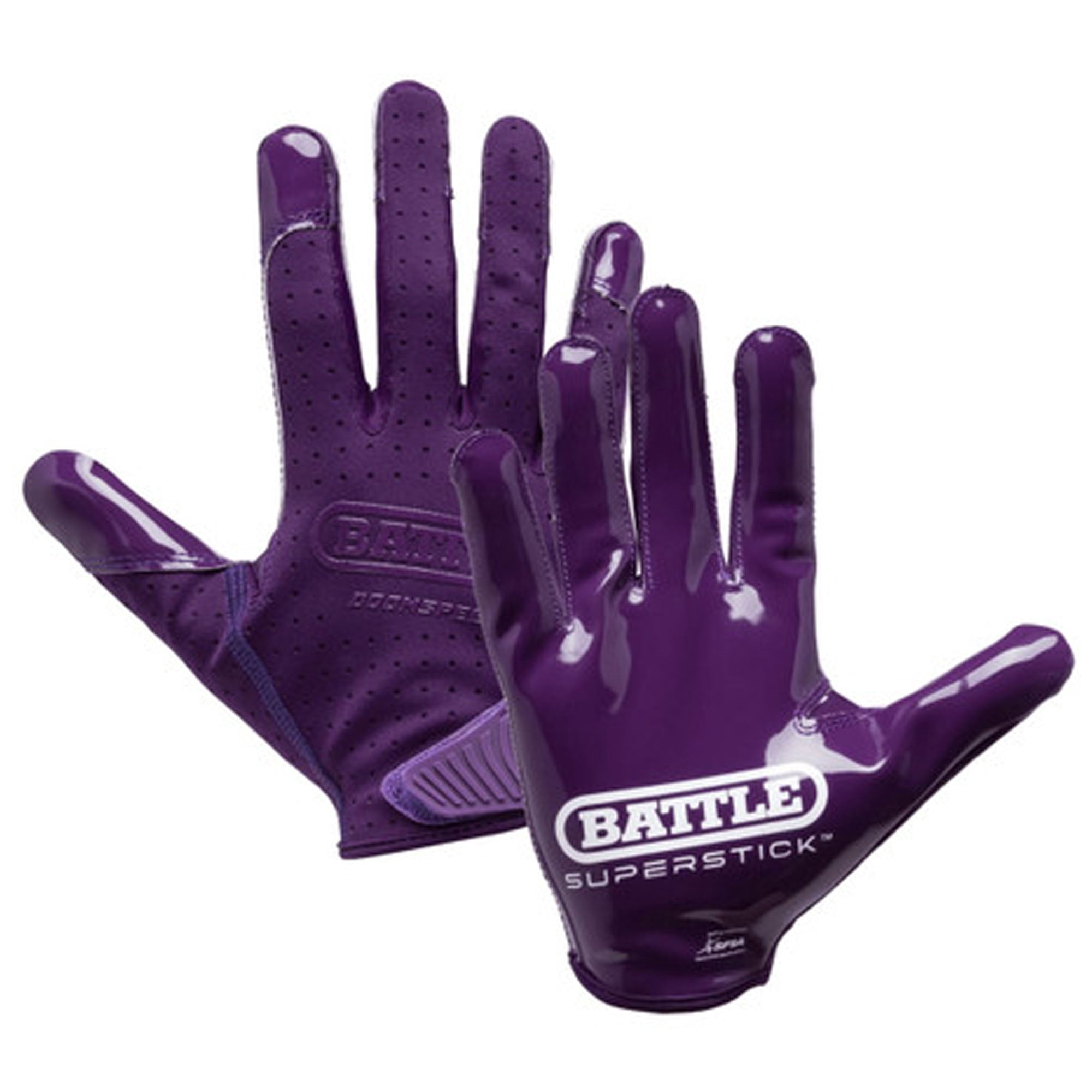 Battle Sports Adult Doom Speed Receiver Football Glove - Purple - Large