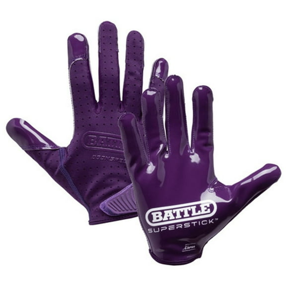 Battle Sports Adult Doom Speed Receiver Football Glove - Purple - Xlarge