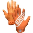 thumbnail image 1 of Battle Sports Adult DoubleThreat Football Gloves - Small - Orange/Orange, 1 of 3