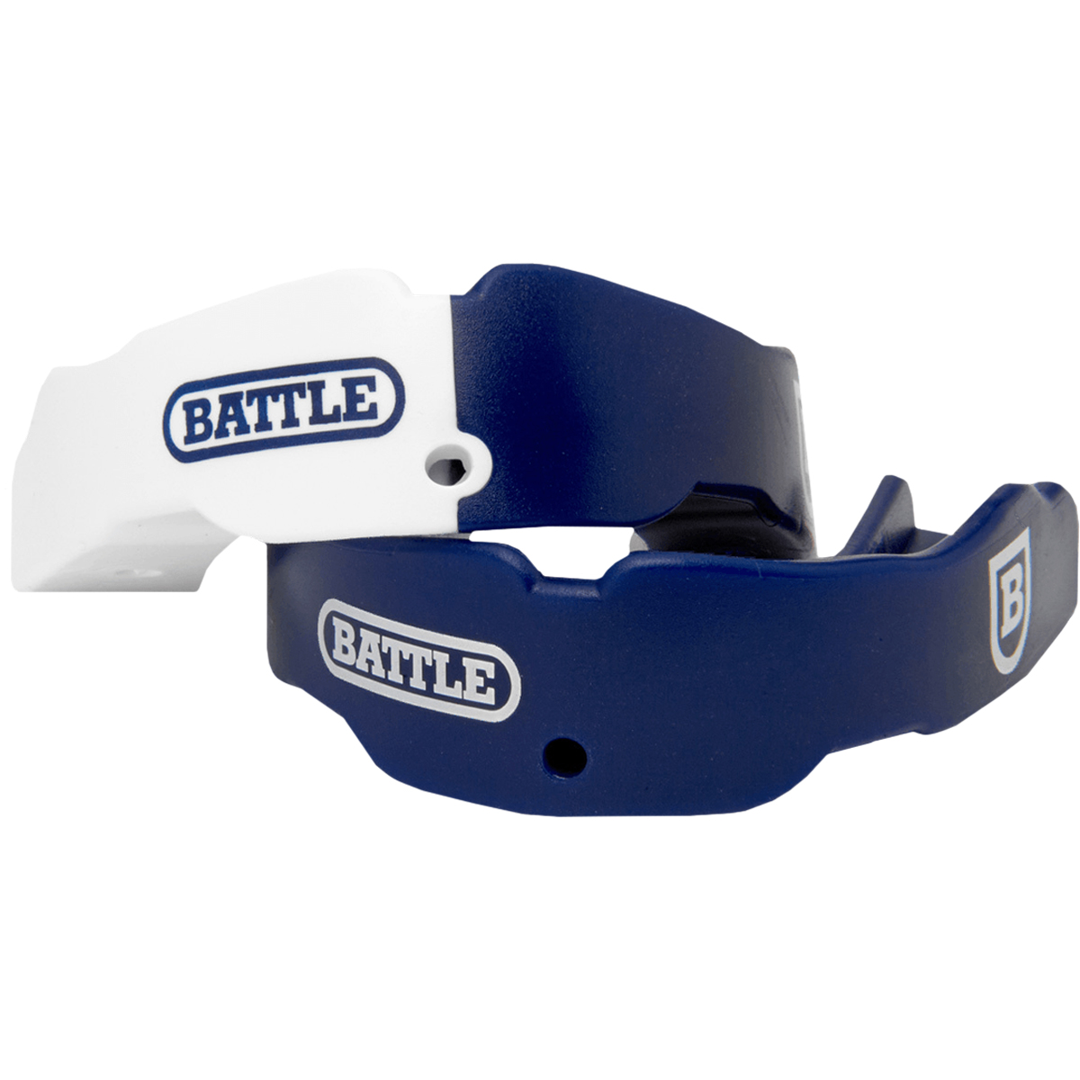 Battle Sports Adult Football Mouthguard 2Pack with Straps Navy