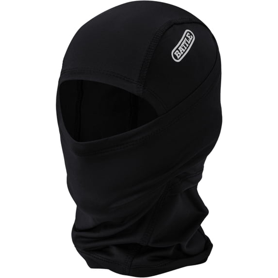 Battle Sports Adult Football Shiesty Performance Mask - Black with White Logo