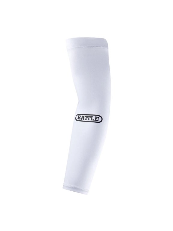 Adult Performance Football Full Arm Sleeves - S/M - White/Black