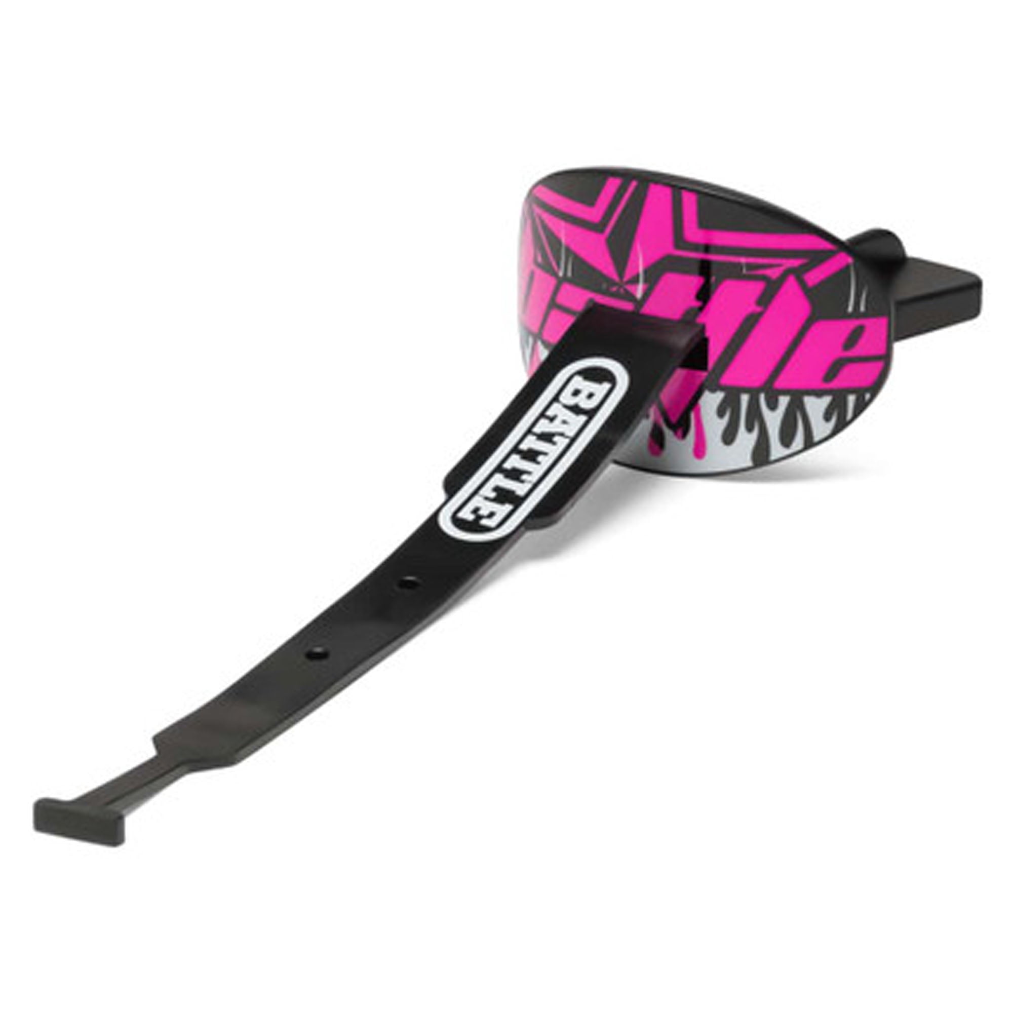 Battle Sports "Astro"Speed Football Mouthguard with Connected Thick Strap - Black/Pick