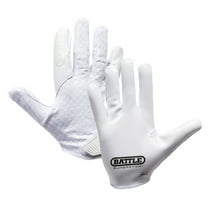 Battle Sports Battle Chameleon Football Receiver Gloves - White/White - Medium