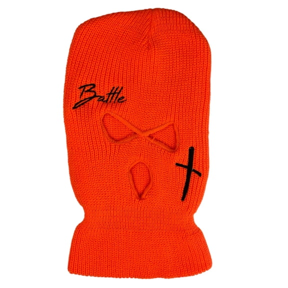 Battle Sports Battle Full Mask 2.0, Knit, Neon Orange