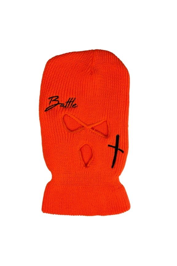 Battle Full Mask 2.0, Knit, Neon Orange