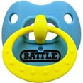 thumbnail image 1 of Battle Sports Binky Oxygen Lip Protector Mouthguard - Baby Blue/Yellow, 1 of 4