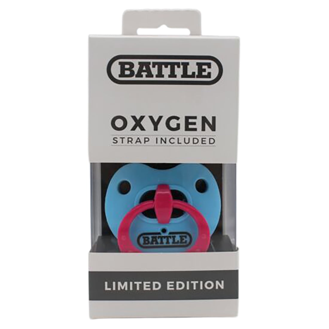 BATTLE OXYGEN マウスピース Battle Sports Binky Oxygen Mouthguard - Pink/Blue, No Boiling