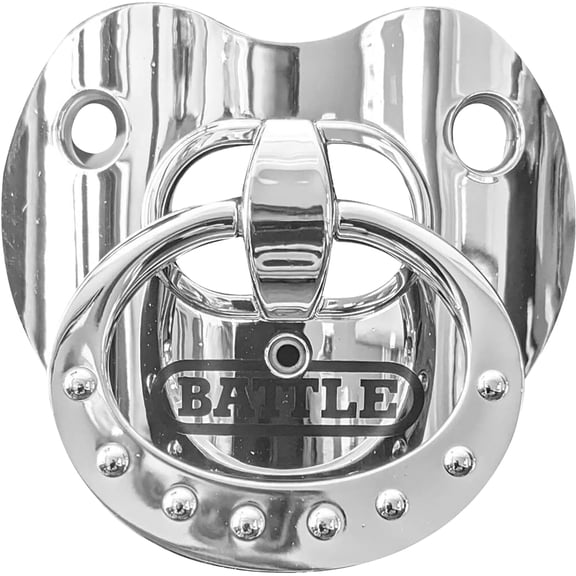 Battle Sports Binky Oxygen Lip Protector Mouthguard - Silver