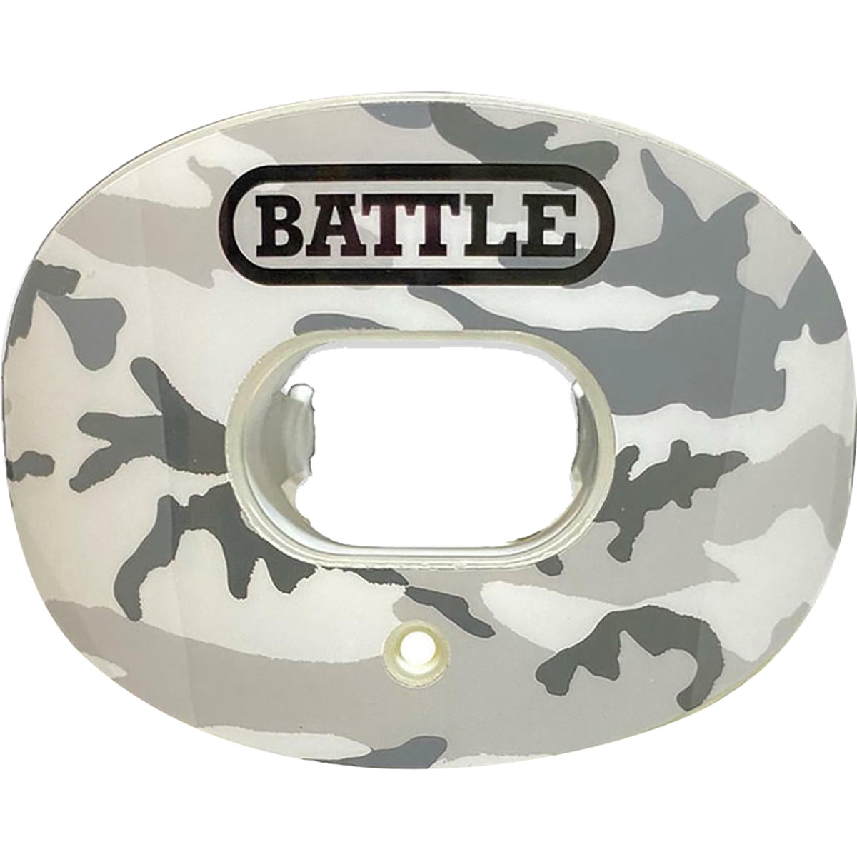 Battle Sports Camo Chrome Oxygen Lip Protector Mouthguard White