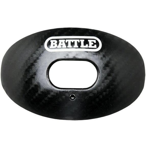 Battle Sports Carbon Chrome Oxygen Lip Protector Mouthguard - Black