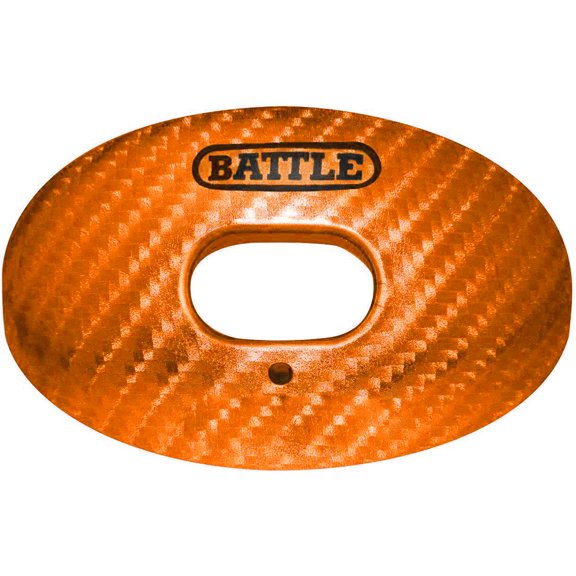 Battle Sports Carbon Chrome Oxygen Lip Protector Mouthguard - Orange