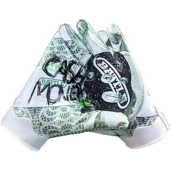 Battle Sports Cash Money Doom 1.0 Adult Football Receiver Gloves - Small