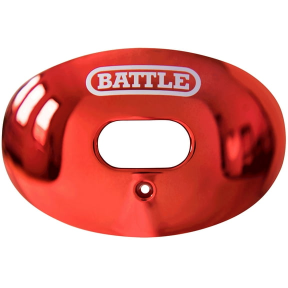 Battle Sports Chrome Oxygen Lip Protector Mouthguard - Red