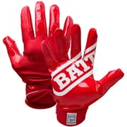 Battle Sports DoubleThreat UltraTack Football Gloves - 2XL - Red/Red