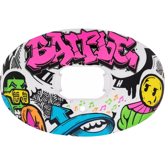Battle Sports Graffiti Oxygen Lip Protector Mouthguard - Multicolor