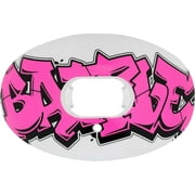 Battle Sports Graffiti Oxygen Lip Protector Mouthguard - White/Pink