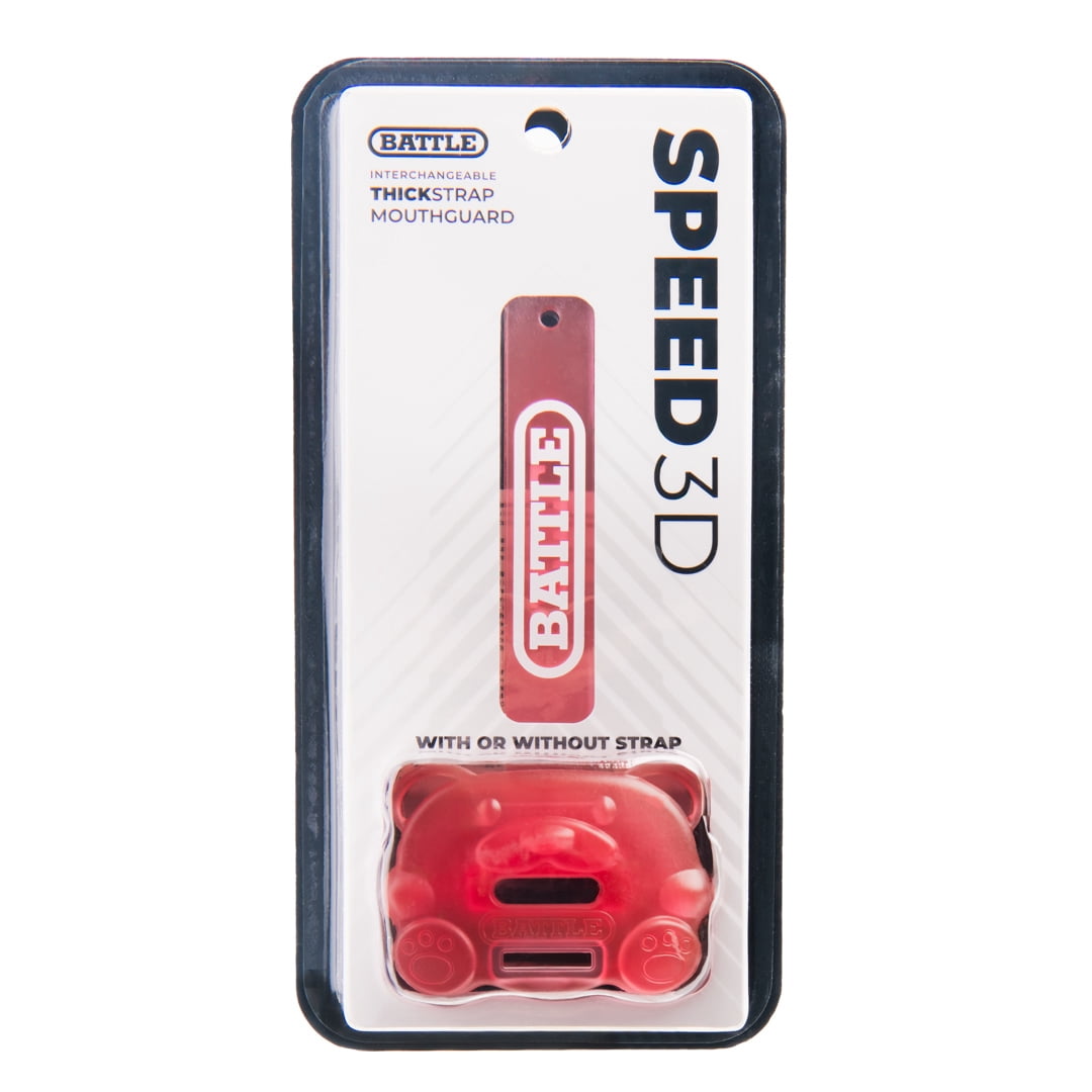 Battle Sports "Gummy Bear" Oxygen Football Mouthguard, Cherry
